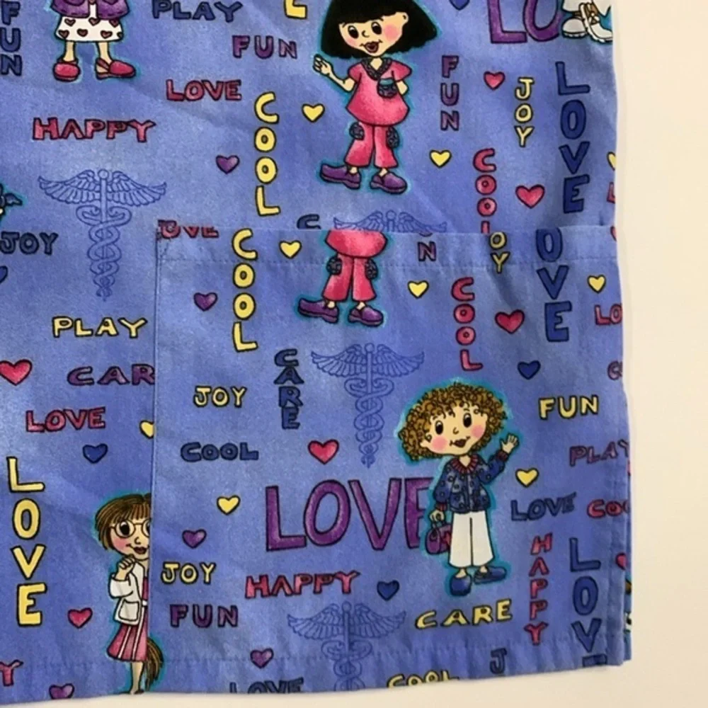✨Simply Basic Nurses Cartoons Scrubs Top - Picture 6 of 10